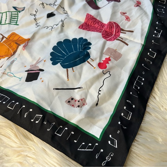 Kate Spade Multicolor Graphic Silk Scarf - Picture 5 of 5